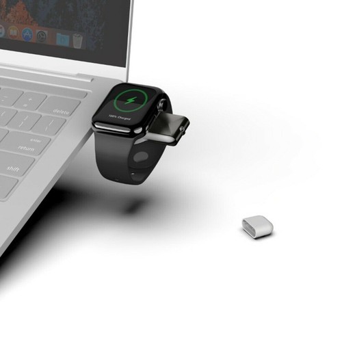 USB & USB-C Dual Interface Wireless Charger For iWatch 2/3/SE/4/5/6/7 Watch b - Photo 4 sur 9