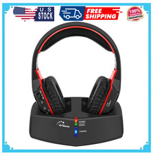 Wireless Headphones for TV Watching with 5.8GHz RF Transmitter Charging Dock,...