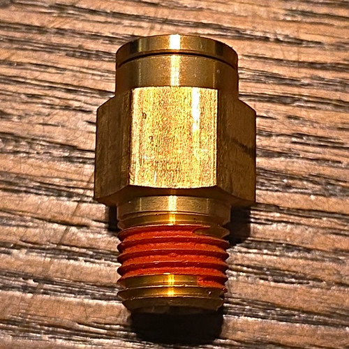 Brass Straight Compression Fitting Adapter Female Compression to Male NPT
