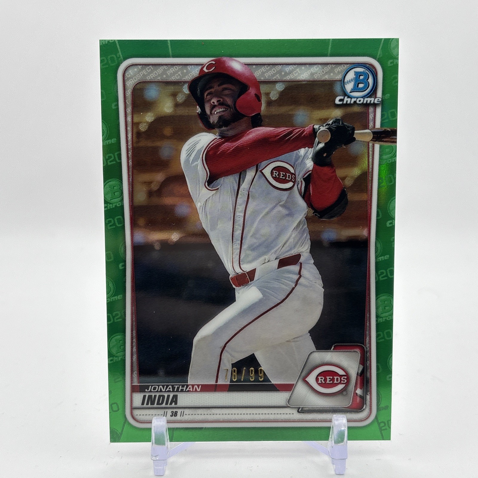2020 Bowman - Prospects Green #BP-73 Jonathan India /99 (RC)