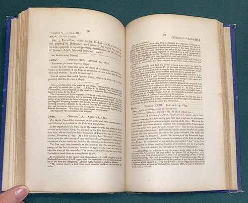 c.1885 ~ The Grand Army of the Republic Blue Book ~ U.S. Civil War History Rules - Foto 8 di 15