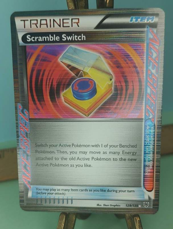 Pokemon Scramble Switch 129/135 Plasma Storm Holo Trading Card TCG