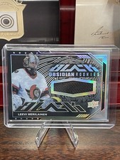 2024-25 UD SPx Black Obsidian Rookies Leevi Merilainen #ORJ-LM Jersey SP Rookie