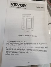 Pet Door, 9.29" x 13.19" Metal Frame with Lock and Flap System - VEVOR CNM02-S