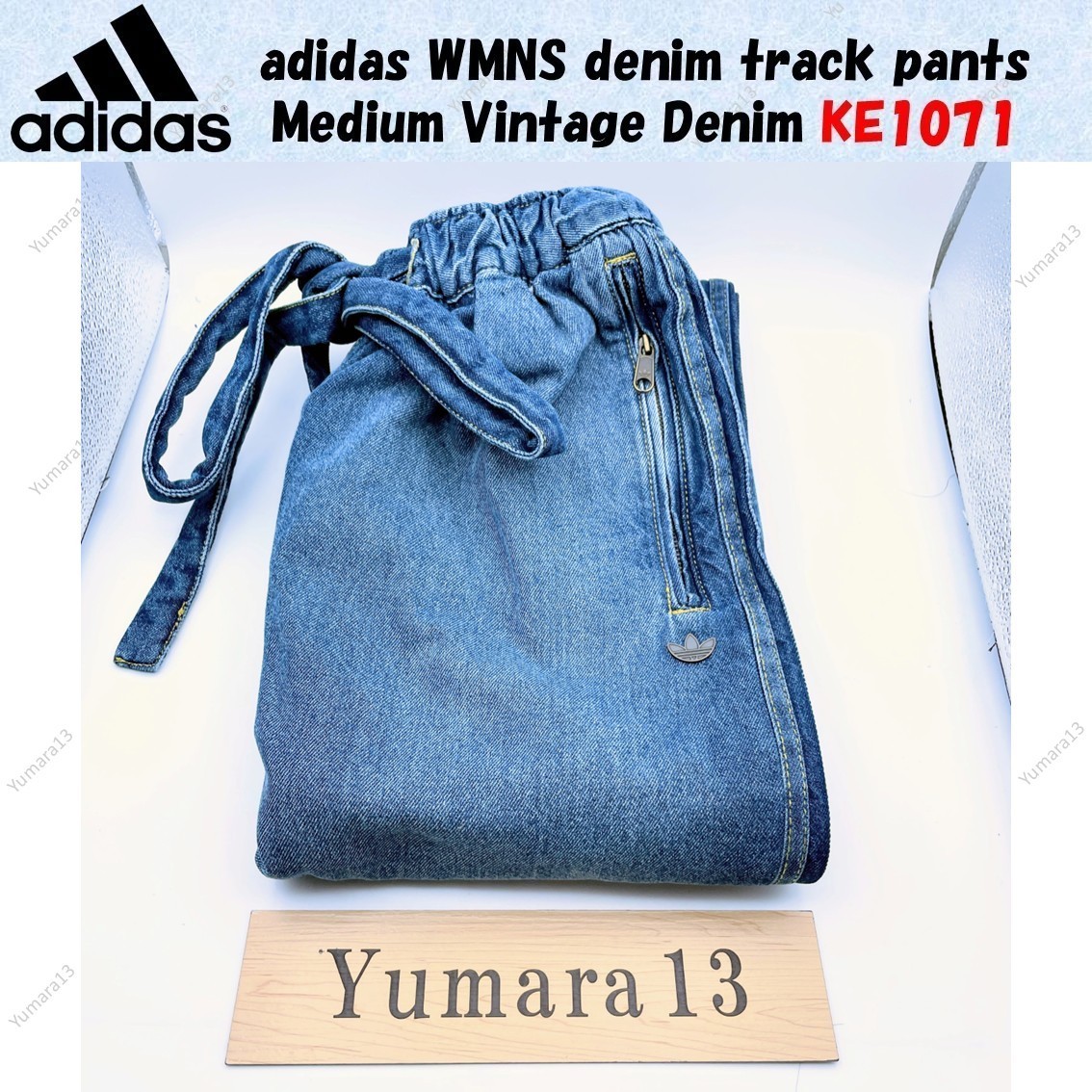 adidas WMNS denim track pants Medium Vintage Denim KE1071 Japan