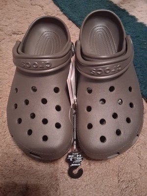 Unisex Classic Chocolate Croc Size 8 Men Size 10 Woman