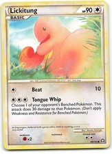 Lickitung 66/102 Common HGSS Triumphant Pokemon