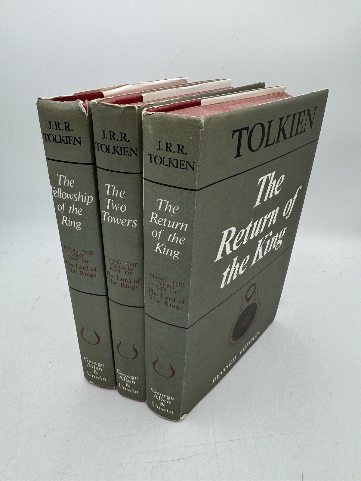 Lord of the Rings 3 volumes Tolkien, J. R. R. Hardcover Second Edition Allen and