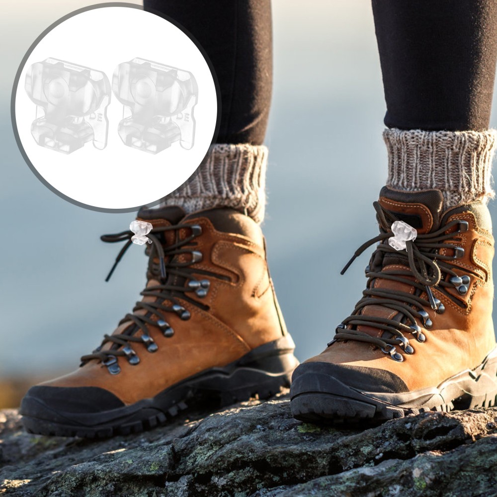 APL Fibbia porta lacci per scarpe bambino studente clip di bloccaggio serrature