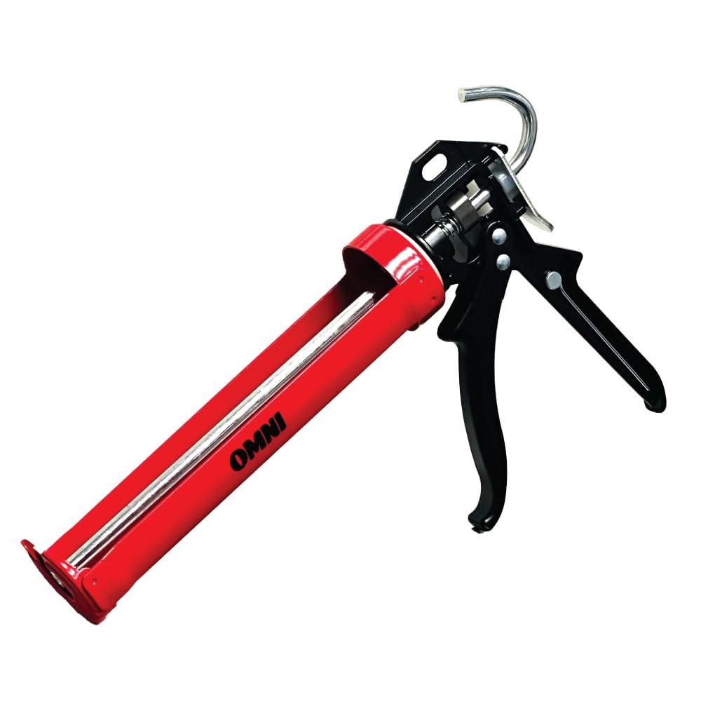 Omni Tools Dripless Caulking Gun, Adjustable Hand Caulk Gun No Drip, Hand