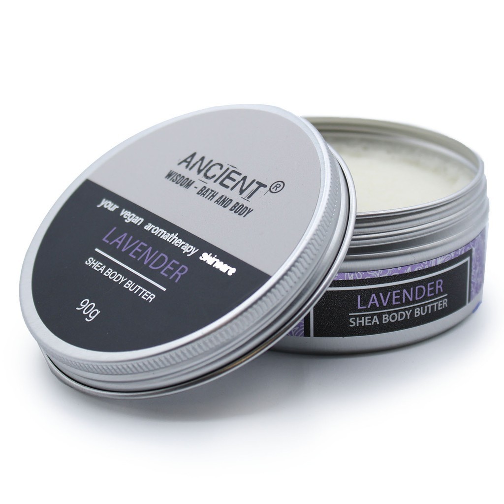 Body Butter LAVENDER Essential Oil Aromatherapy Shea 90g - Ancient Wisdom