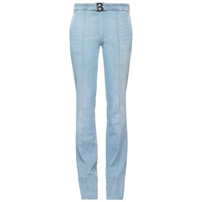 Blugirl Blumarine Jeans Denim Slim Fit Straight Jeans Light Y2K Buckle Size 28