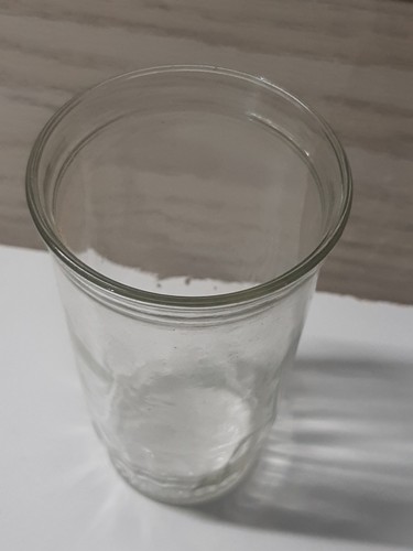 Vintage Jelly Jar Glasses Crown Bottom 5.5” Tall Lot Of 2 - Picture 3 of 8