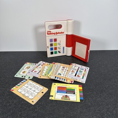 Vintage VTech pädagogischer kleiner sprechender Gelehrter Spaß Lernen Computer komplett