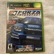 XBOX Live FM FORZA MOTORSPORT (Microsoft Original XBOX) with the original book 