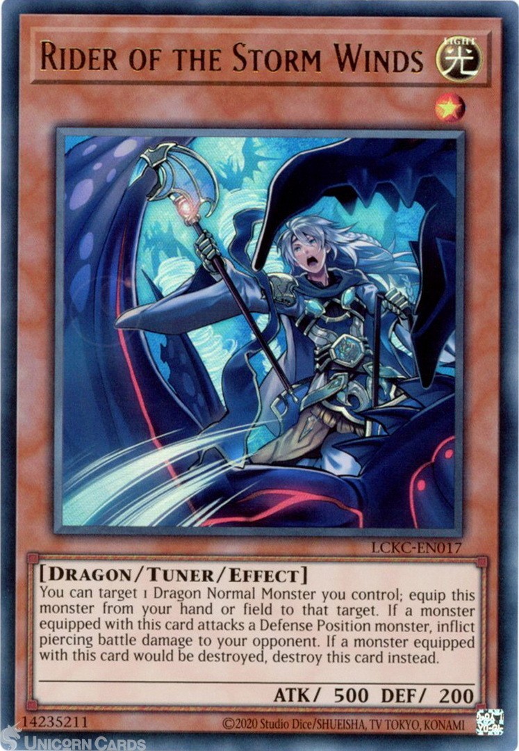LCKC-EN017 Rider of the Storm Winds : Ultra Rare UNL Edition Mint YuGiOh Card