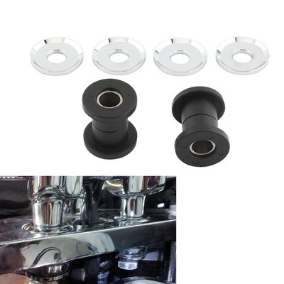 Polyurethane Handlebar Riser Bushings Blk For Harley Softail 114 Street Bob 18+