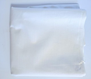 Vintage SOLID WHITE Color Cotton Fabric Quilting 7Yard x 40"w