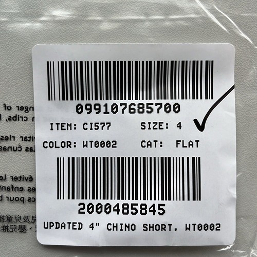 J Crew 4" heritage chino short Size 4 White - Picture 5 of 5