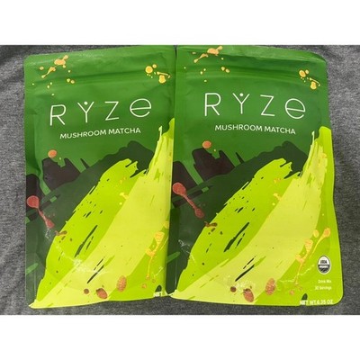 2 Pack Organic Mushroom Matcha Powder Beverage Blend 30 Servings Factory Sealed