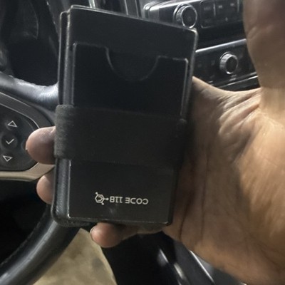 CODE 118 Black Slim Fold Men's Wallet Credit Card Holder with Strap