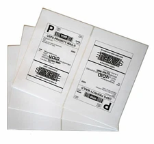 200 - 20000 Half Sheet Shipping Label 8.5 x 5.5 Round Corner Self Adhesive UPS