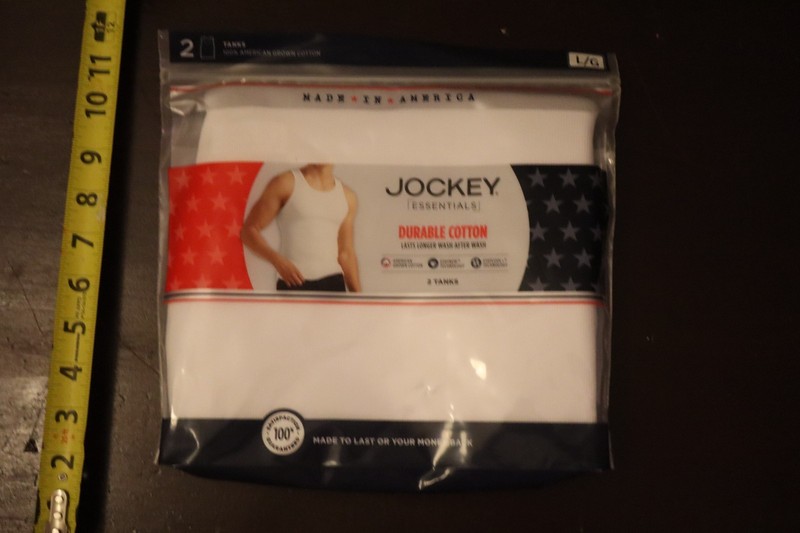 Jockey essentials 2 white tank tops New in package Durable Cotton