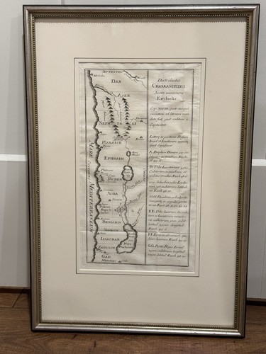 Map Of Ancient Israel (Rare, c1729)