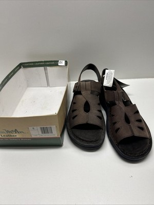 THOM MCAN Sandals Women Size 10 BROWN leather, fishermans' style, NEW