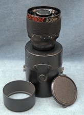 CELESTRON 300MM F5.6 MIRROR LENS WITH NIKON T-ADAPTER, ND-2 FILTER, CAPS  CASE
