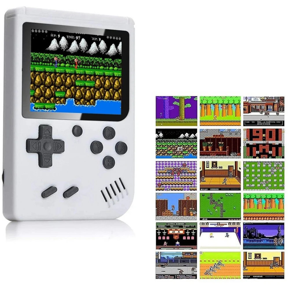 Handheld Retro Game Console with 400 Built-In Games & 2-Player TV Support