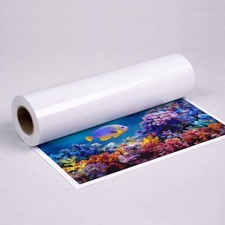 Glossy Bright White Printable Vinyl Sticker Roll, 24" x 1200" Waterproof Labe...
