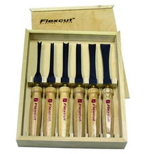 Flexcut Wood Carving Tools 6-Piece Starter Set MC150 | Ice Mallet Carving Chi...