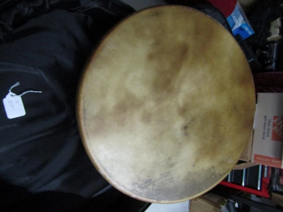 TAMBOR ALCE NATIVO AMERICANO 18 pulgadas y estuche de transporte Foto 4 de 4