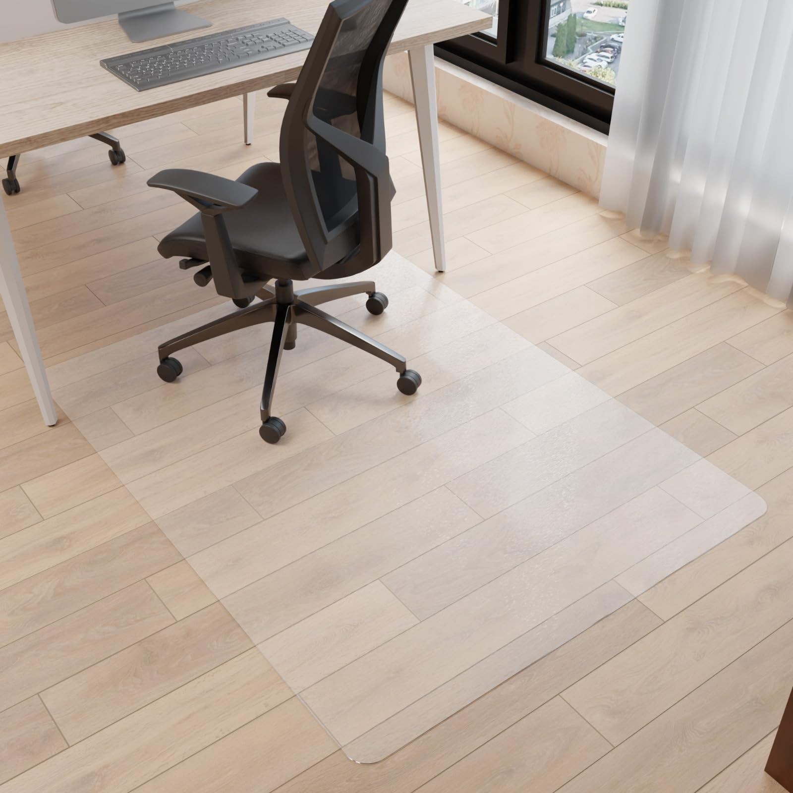 Mat For Hardwood Floor Office Desk Easy Glide Plastic