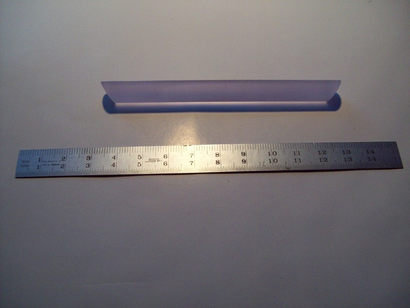 "Archaic" Nd:glass laser rod 9 x 100 mm, non-parallel Br ends, new
