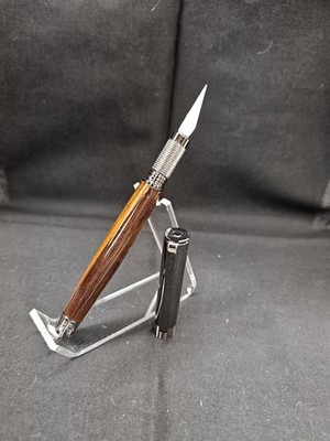 Handcrafted Classic Hobby Knife Featured In Gun Metal