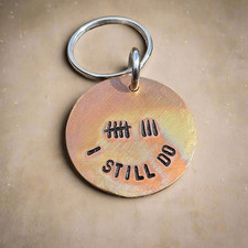 I Still Do 8 Tally marks 8th Anniversary gift Bronze Love Personalised handmade