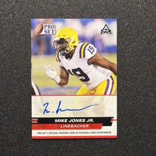 2022 Leaf Pro Set MIKE JONES JR #PSA-MJJ Rookie AUTO - FOOTBALL CARD. rookie card picture