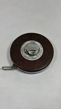 Vintage Lufkin Rule Co. Steel Crank Tape Measure 50' Ft Made in USA