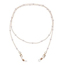 Eyeglass Chains for Women, Plastic Pearl Eyeglass Chains for Glass, Rose Gold