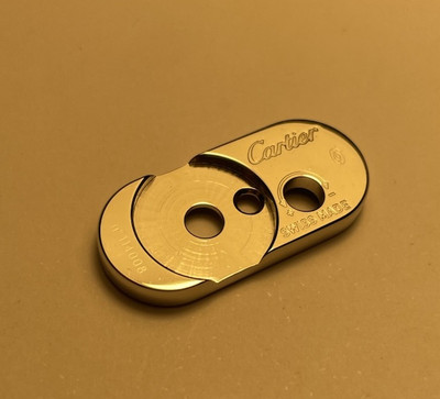 Silber Cartier Godrons Feuerzeug Grundplatte - NEU