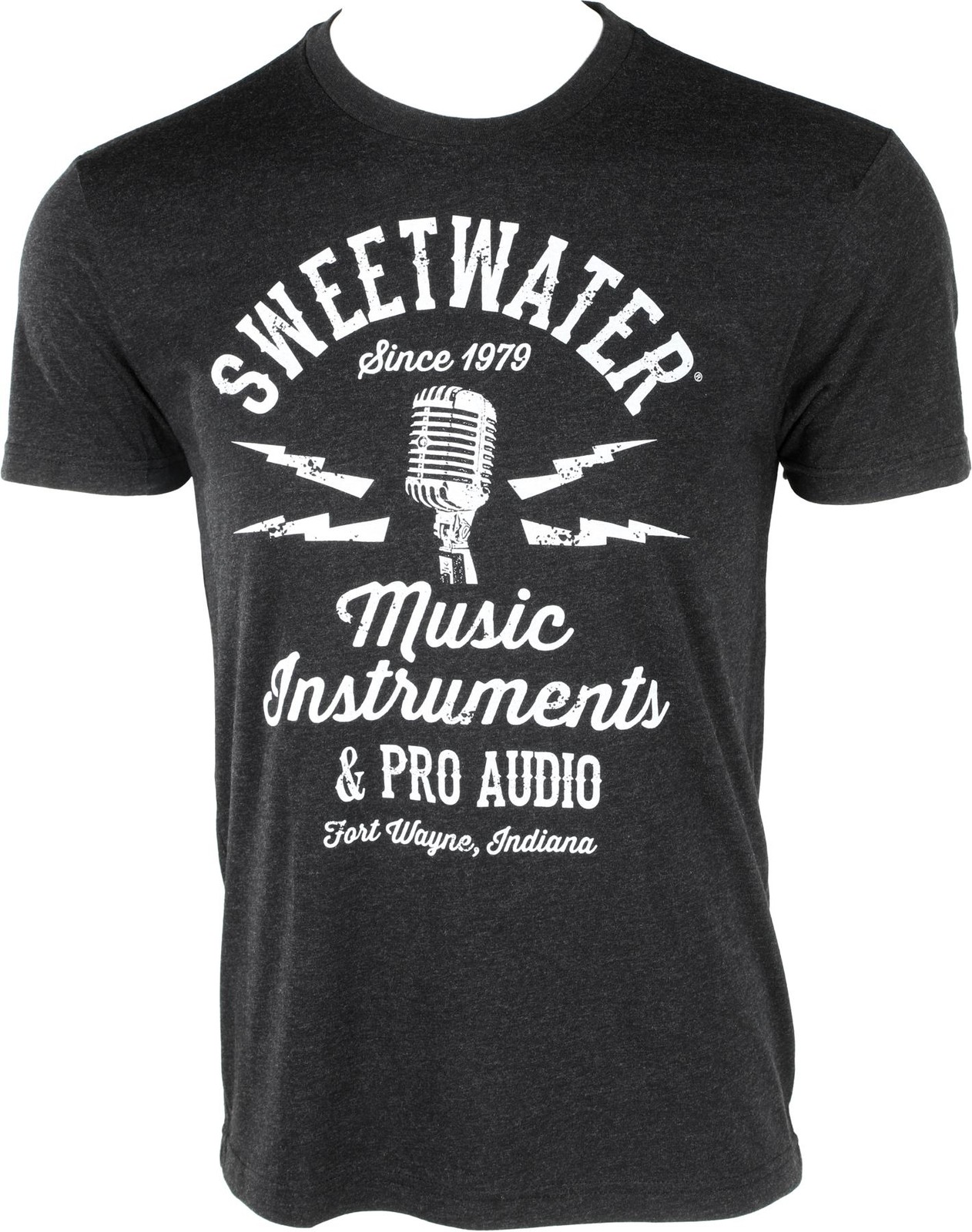 Футболка с микрофоном Sweetwater Bolt - Винтажная черная маленькая 3 упаковки 8890₽