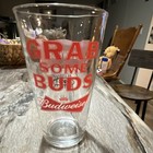 Budweiser "Grab Some Buds" Beer Pint Glass, Anheuser-Busch Classic 1918 — photo 1