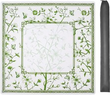 Green Printed Mahjong Mat 31.5  x31.5   with Black Carrying Bag, Ant