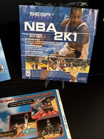 2- 1999/2000 NBA 2K Sega Dreamcast Instruction Manuals W/case art.