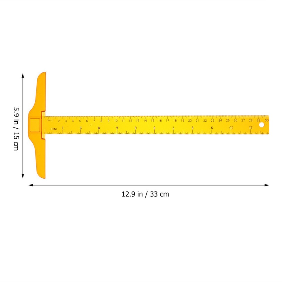 Feed Ruler Reusable White T Shape Ruler with for Drawing and Drafting | eBay UK