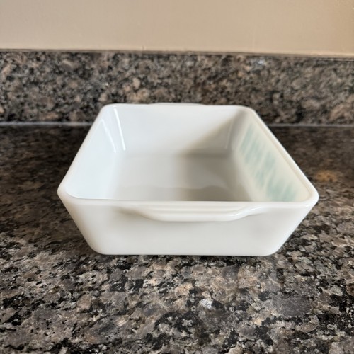 PYREX Turquoise Amish Butterprint 1 1/2 Qt #0503 Rectangular Casserole Vintage - Picture 4 of 8
