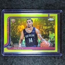 2025-26 Topps Chrome MICAH PEAVY Rookie Base Yellow 219/275 #291