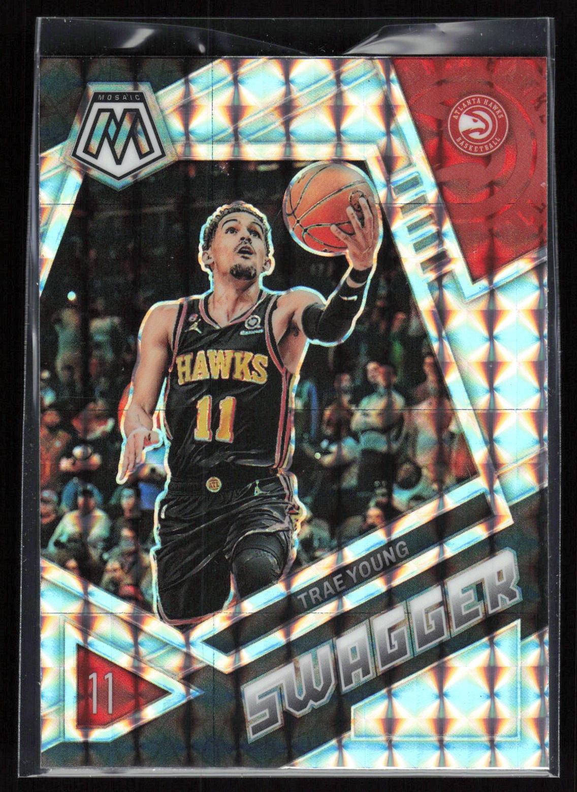 Trae Young 2022-23 Panini Mosaic #3 Swagger Atlanta Hawks